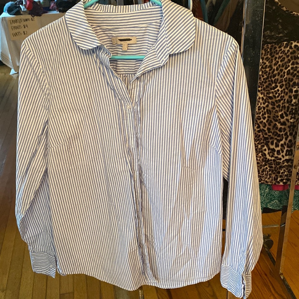Striped button up shirt